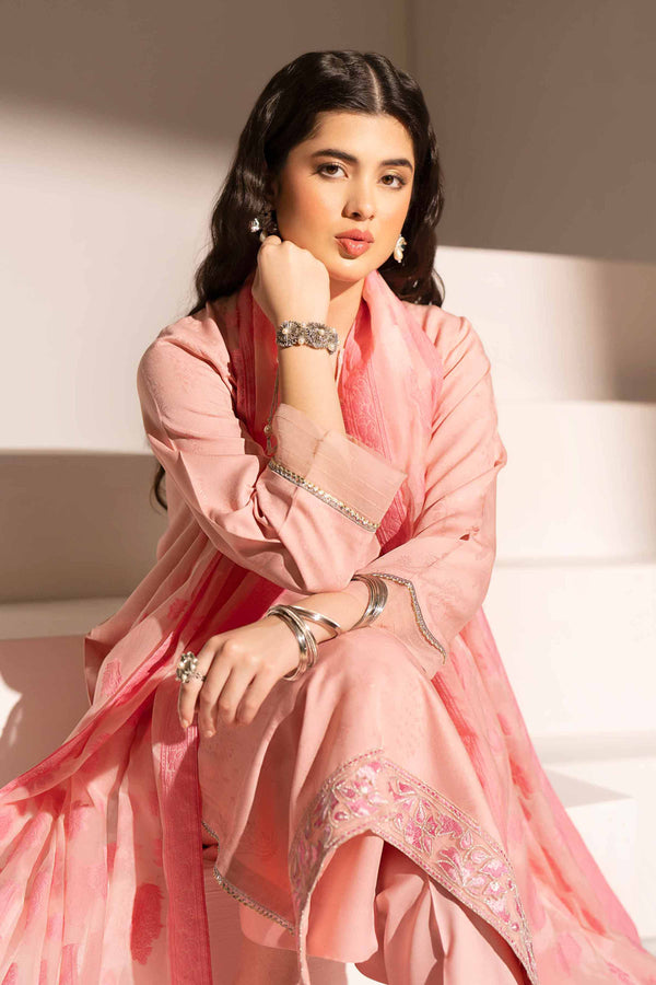 3 Piece - Embroidered Suit - PE25-342