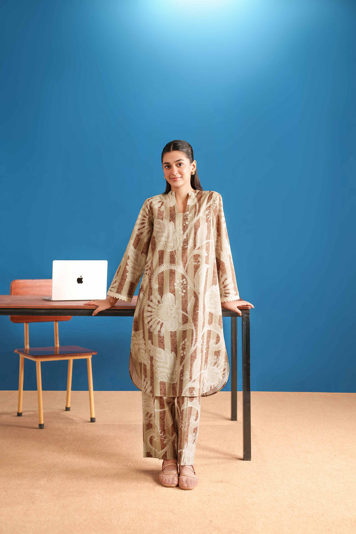 2 Piece - Printed Suit - PE25-527 - for Women - Pret Collection | Nishat | Shop Online