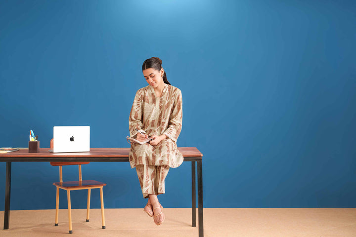 2 Piece - Printed Suit - PE25-527 - for Women - Pret Collection | Nishat | Shop Online