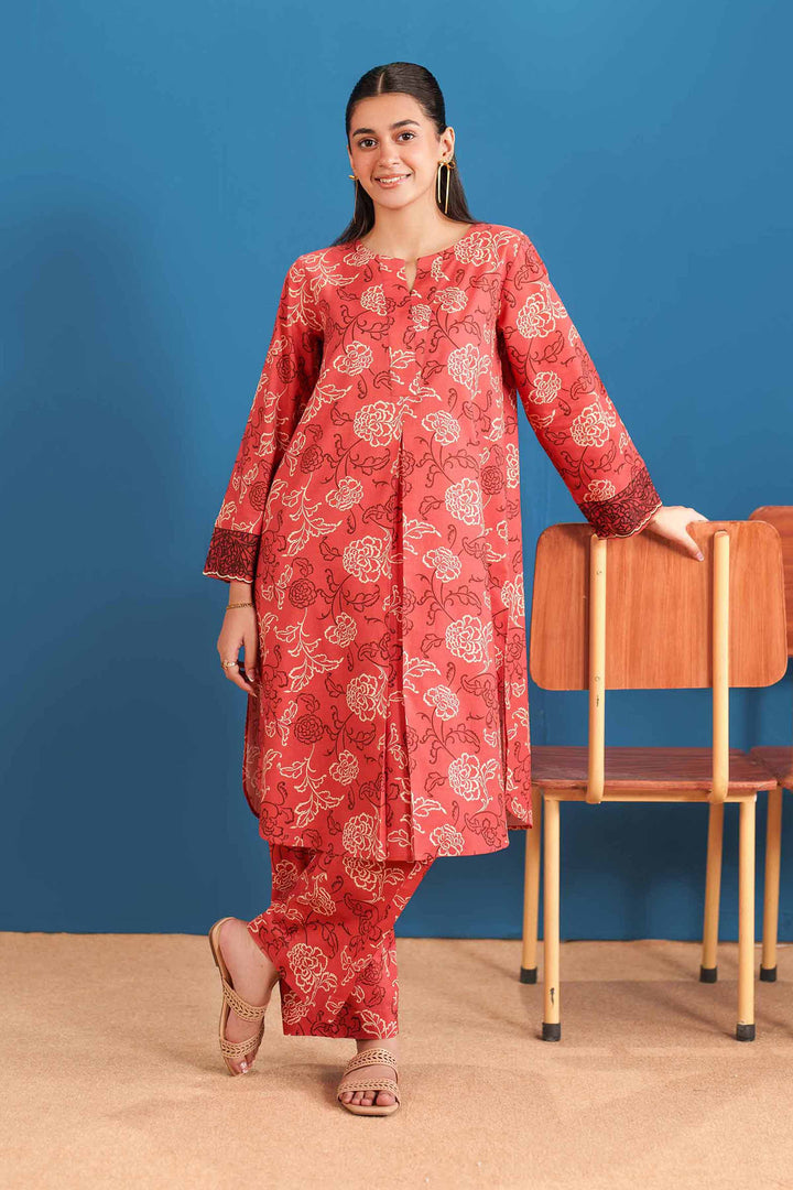 2 Piece - Printed Embroidered Suit - PE25-531 - for Women - Pret Collection | Nishat | Shop Online