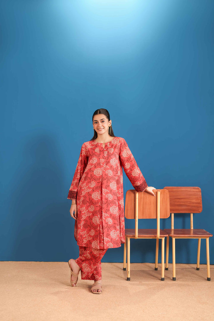 2 Piece - Printed Embroidered Suit - PE25-531 - for Women - Pret Collection | Nishat | Shop Online