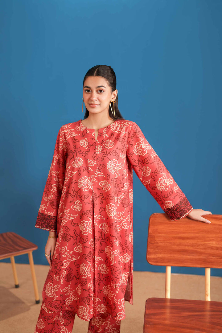 2 Piece - Printed Embroidered Suit - PE25-531 - for Women - Pret Collection | Nishat | Shop Online