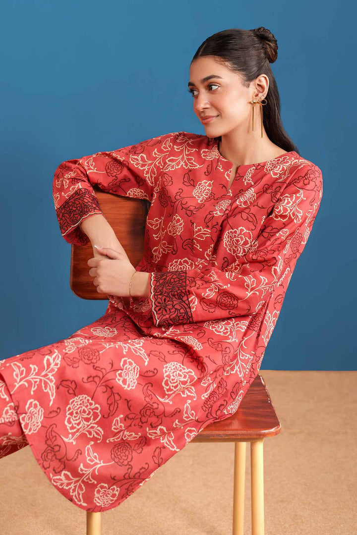2 Piece - Printed Embroidered Suit - PE25-531 - for Women - Pret Collection | Nishat | Shop Online