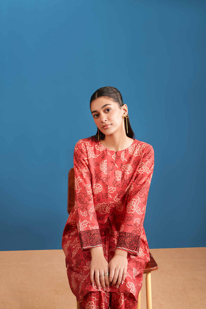 2 Piece - Printed Embroidered Suit - PE25-531 - for Women - Pret Collection | Nishat | Shop Online