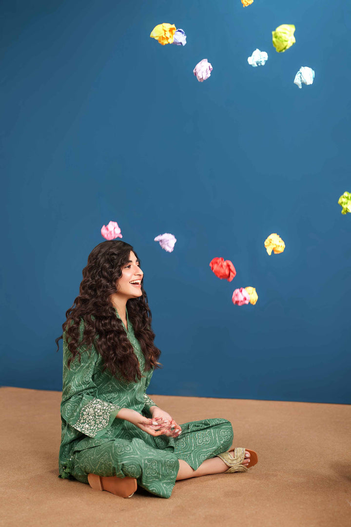 2 Piece - Printed Embroidered Suit - PE25-535 - for Women - Pret Collection | Nishat | Shop Online