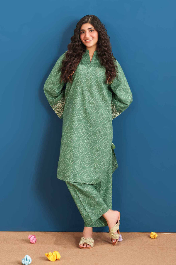 2 Piece - Printed Embroidered Suit - PE25-535 - for Women - Pret Collection | Nishat | Shop Online