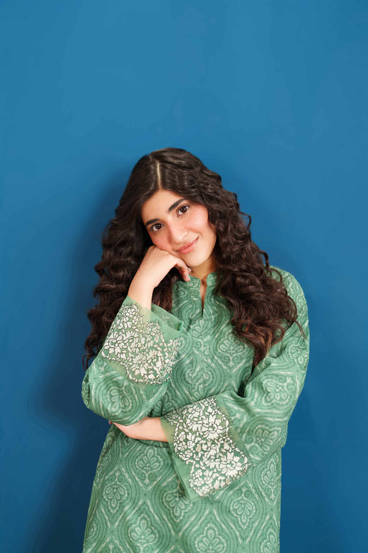 2 Piece - Printed Embroidered Suit - PE25-535 - for Women - Pret Collection | Nishat | Shop Online