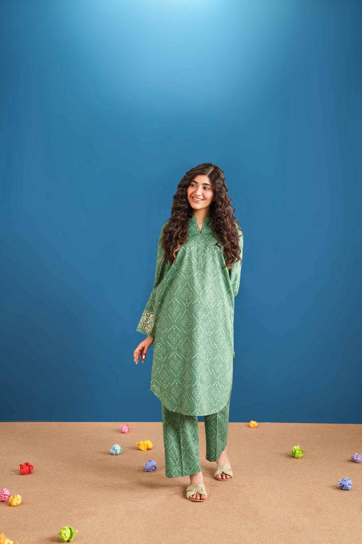 2 Piece - Printed Embroidered Suit - PE25-535 - for Women - Pret Collection | Nishat | Shop Online