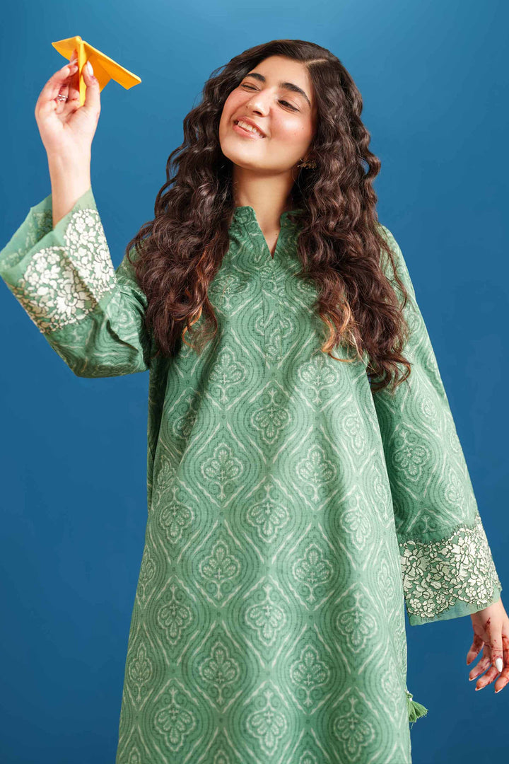 2 Piece - Printed Embroidered Suit - PE25-535 - for Women - Pret Collection | Nishat | Shop Online