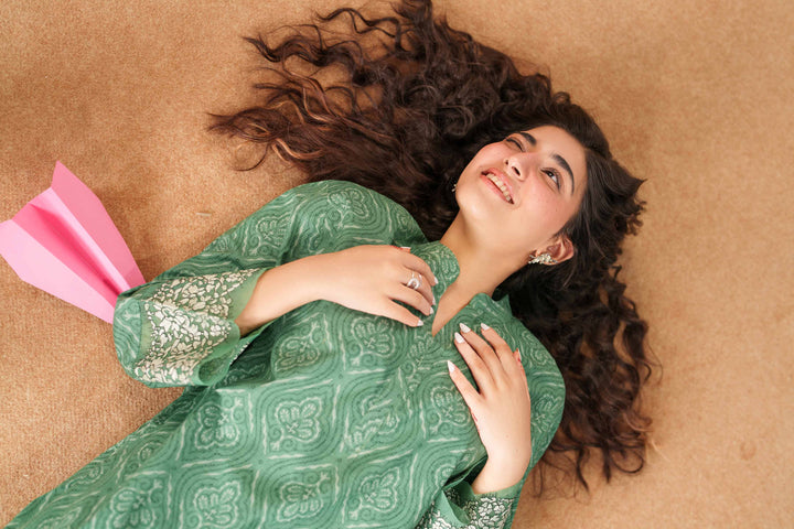 2 Piece - Printed Embroidered Suit - PE25-535 - for Women - Pret Collection | Nishat | Shop Online