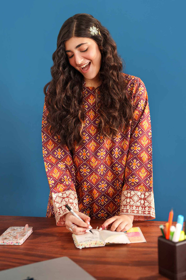 2 Piece - Printed Embroidered Suit - PE25-546 - for Women - Pret Collection | Nishat | Shop Online