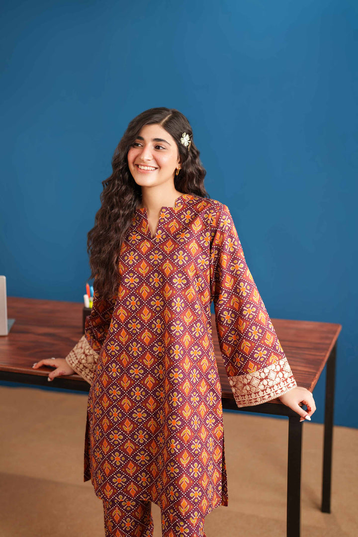 2 Piece - Printed Embroidered Suit - PE25-546 - for Women - Pret Collection | Nishat | Shop Online