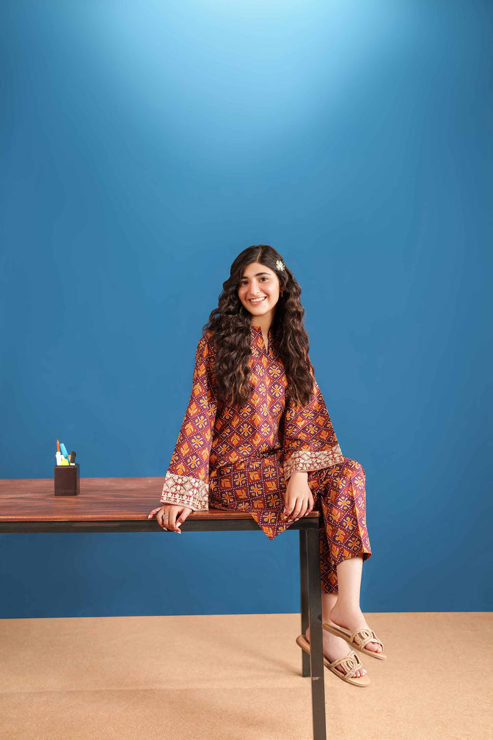 2 Piece - Printed Embroidered Suit - PE25-546 - for Women - Pret Collection | Nishat | Shop Online