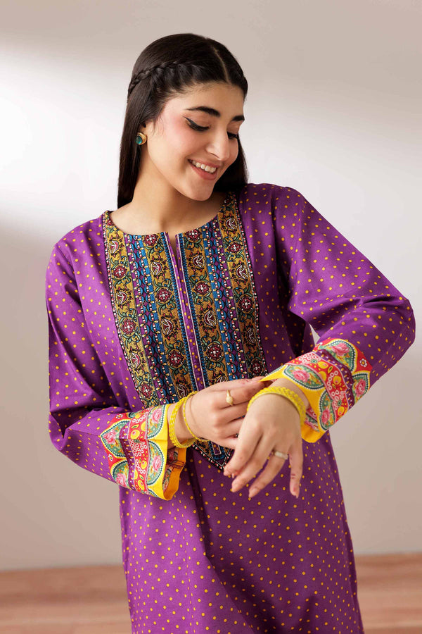 Printed Embroidered Shirt - PS25-200