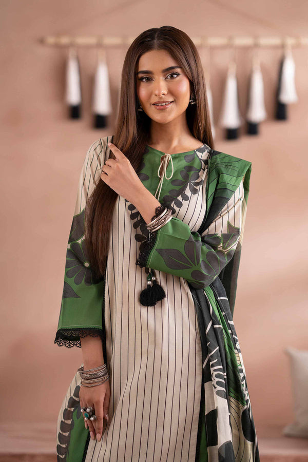 3 Piece - Printed Suit - PS25-255